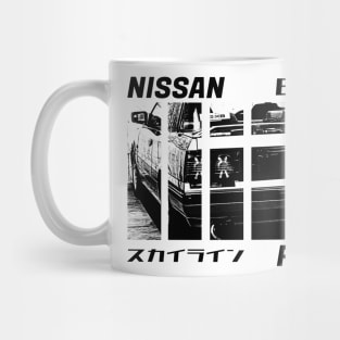 NISSAN SKYLINE GTS R31 Black 'N White 3 Mug